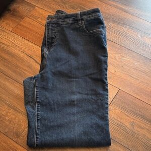 Avenue Denim Dark Blue Straight Leg Jeans Size 16T
